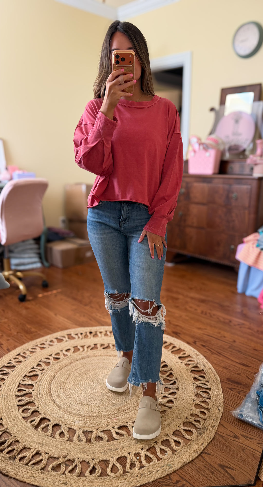 The Lived In Basic Long Sleeve Top