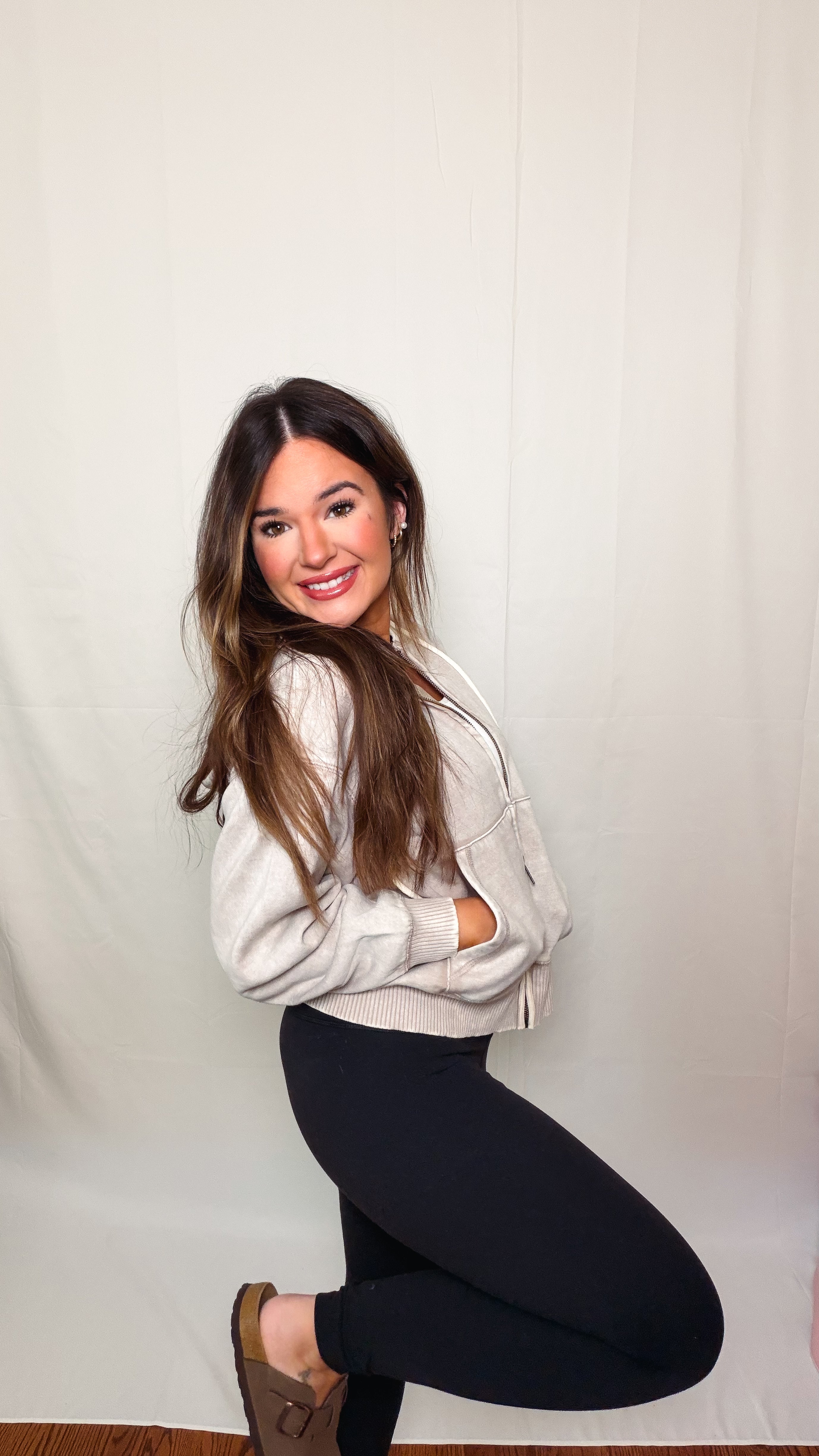 Acid Wash Cropped Jacket