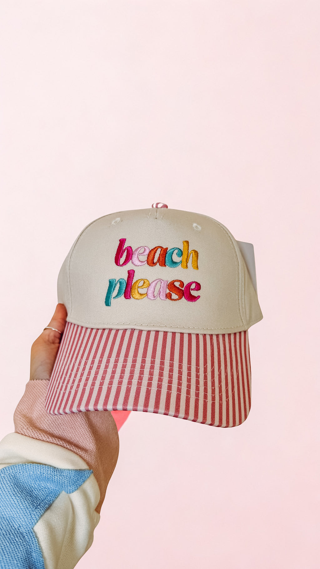 Beach Please Two Toned Hat (two color options)
