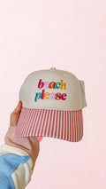 Beach Please Two Toned Hat (two color options)