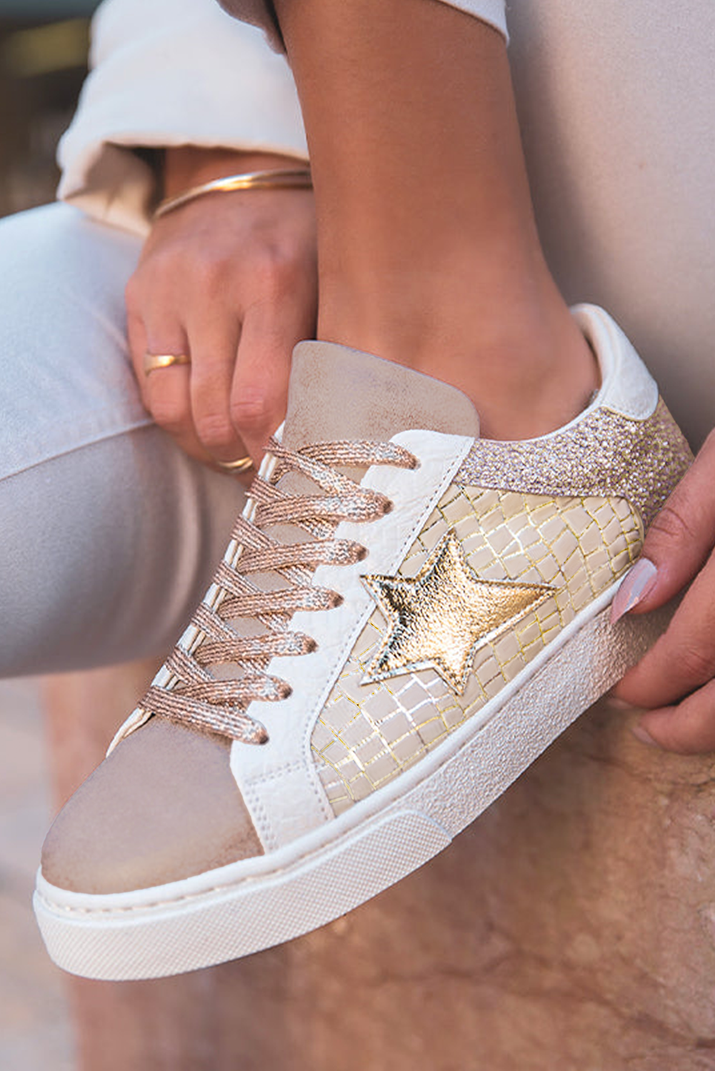 Blush Star Sneakers