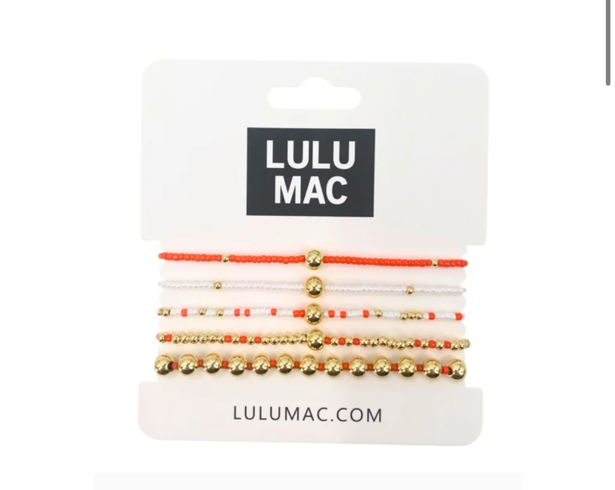 LULU GAME DAY BRACELET STACK - TN