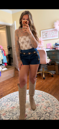 Chasin’ You Lace Top - Cocoa