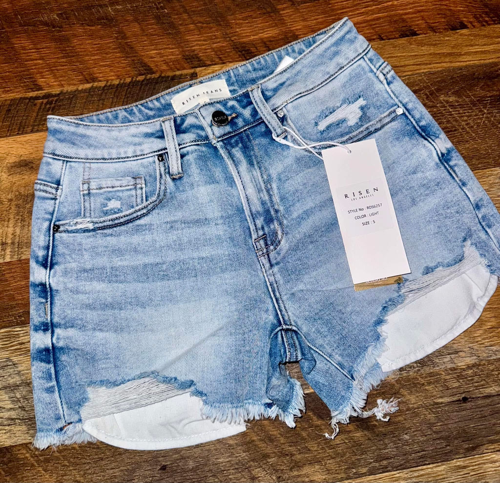 Ella High Rise Denim Shorts