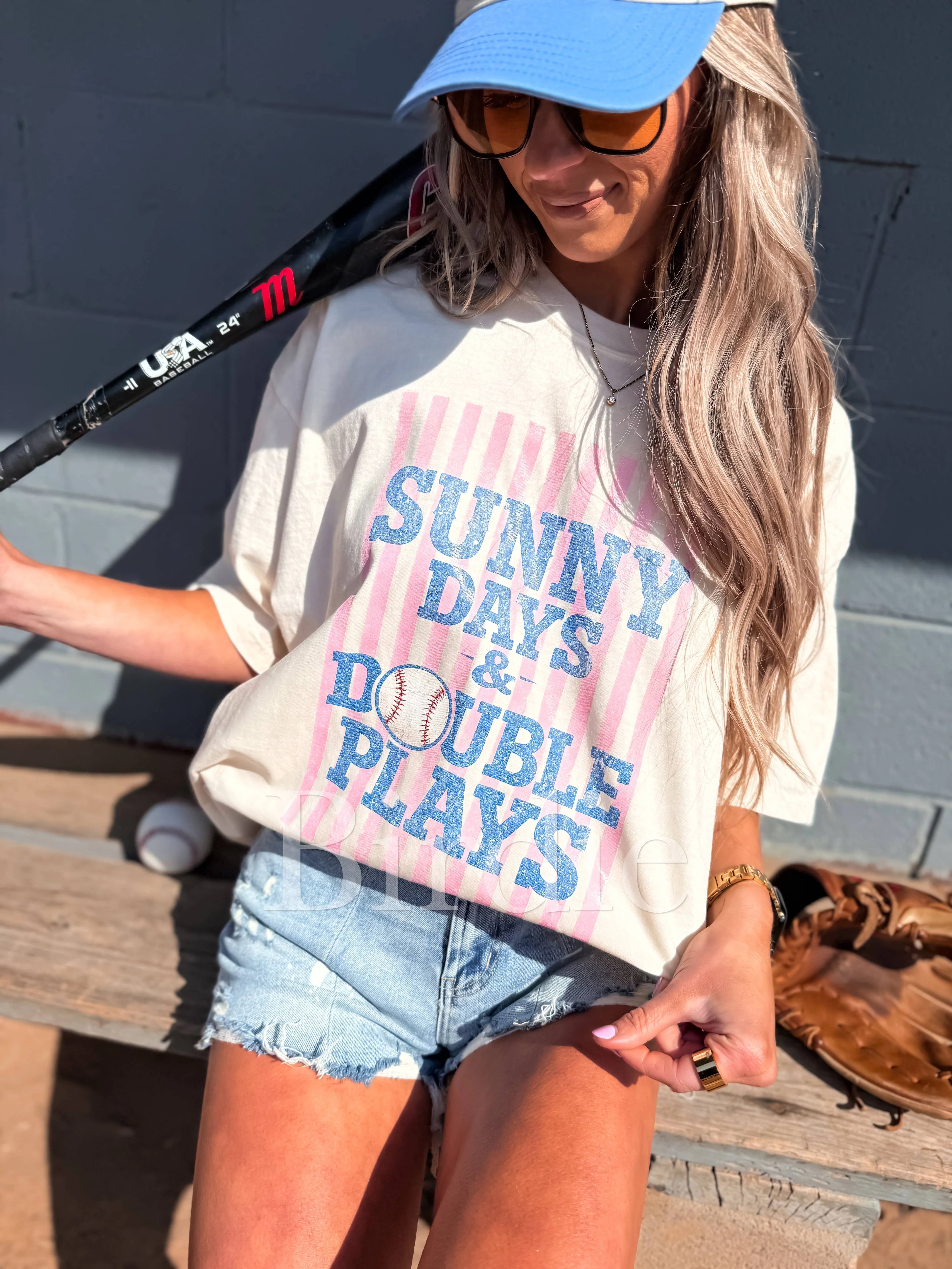 Sunny Days & Double Plays CC Graphic Tee