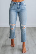 Whitney High Rise Cropped Jeans