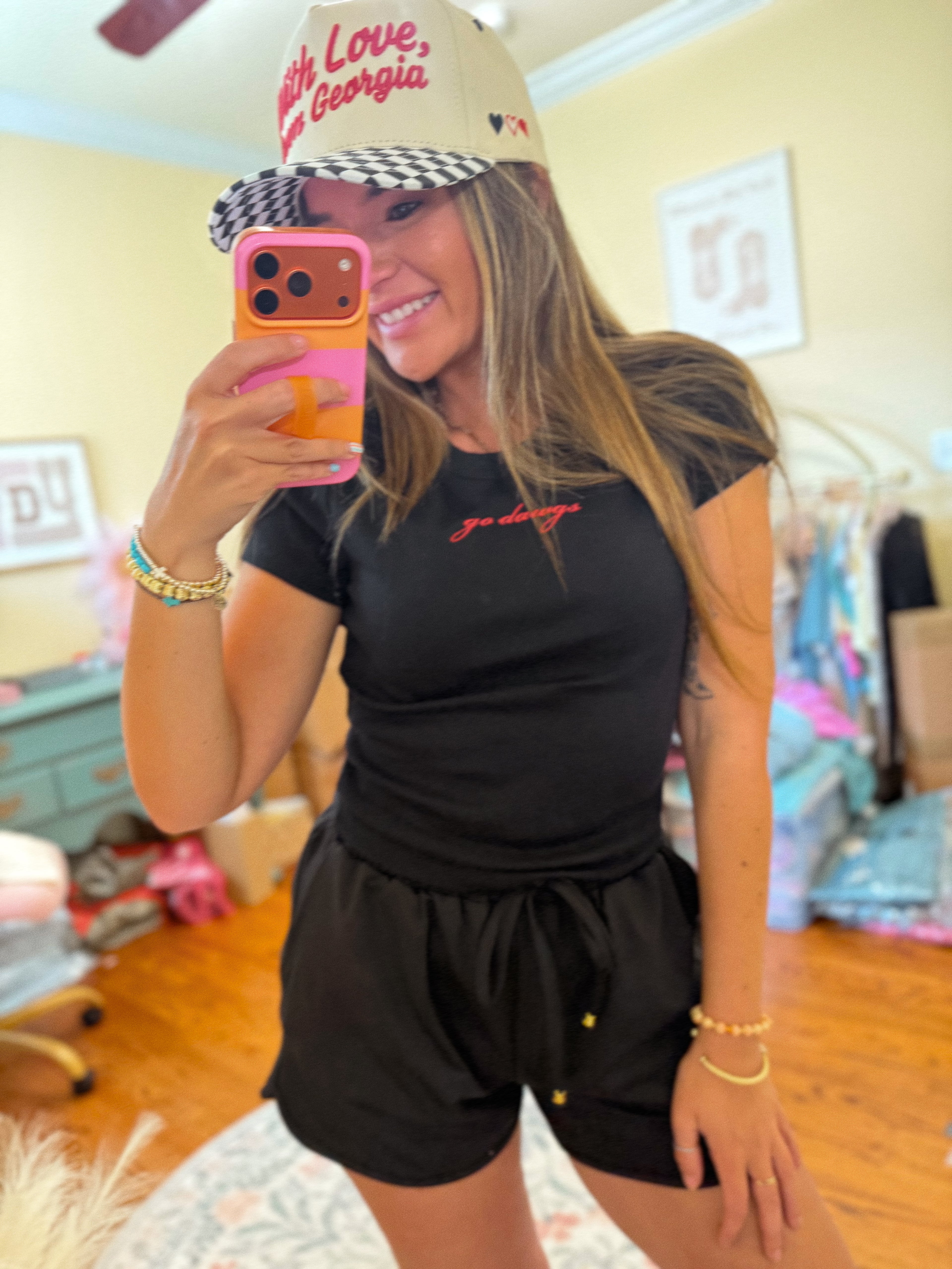 Embroidered Go Dawgs Tee