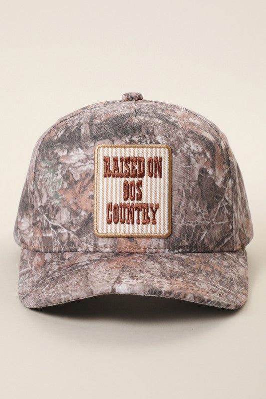 Raised on 90’s Country Camo Hat